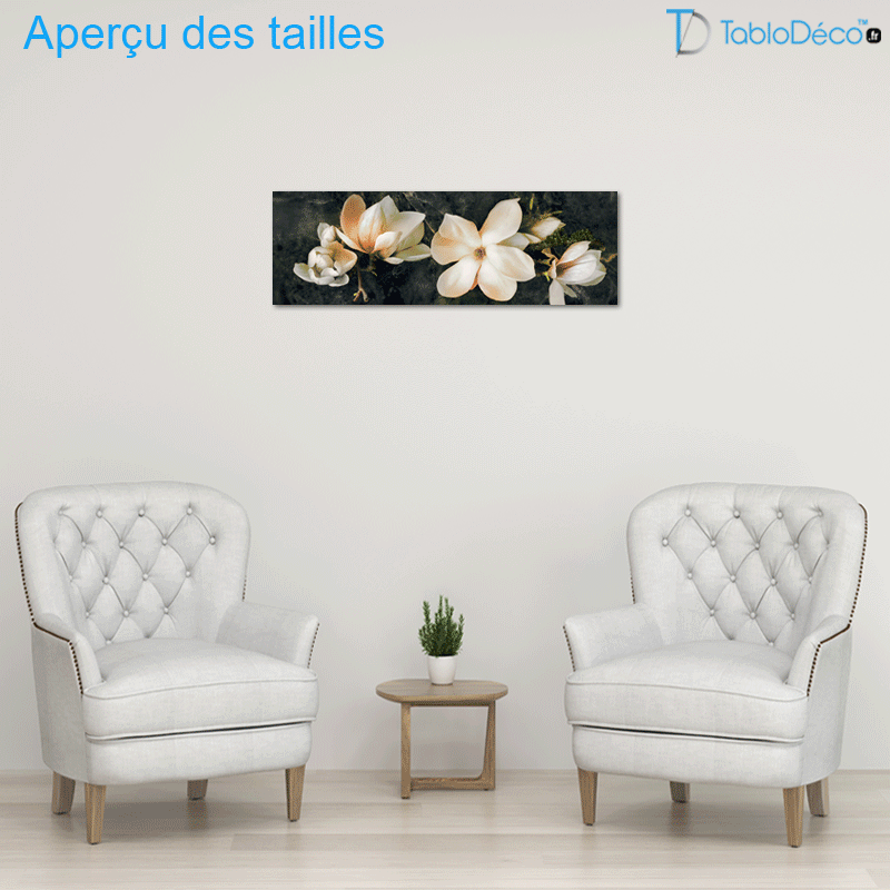 Tableau Panoramique Fleurs