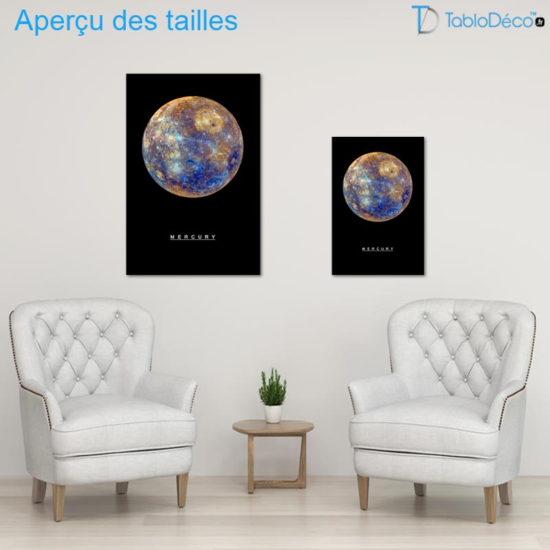 Tableau de la Planète Mercure