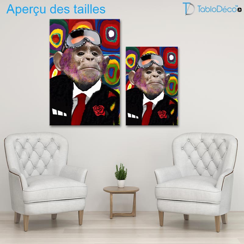 Tableau Singe Pop Art