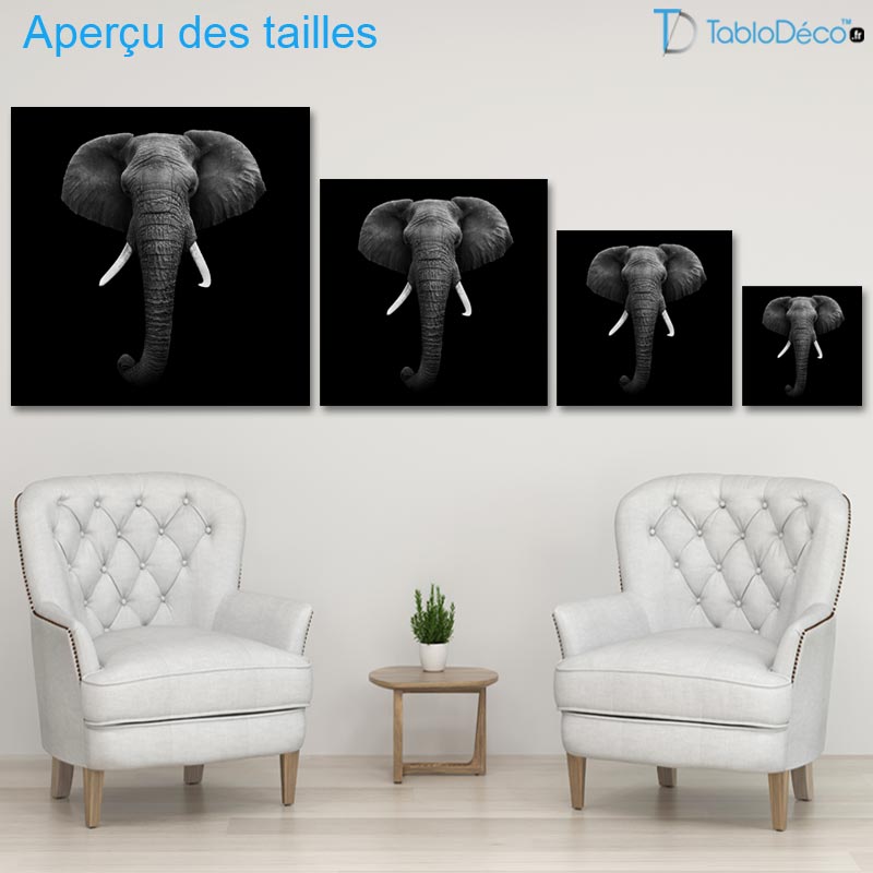 Tableau Tête d'Éléphant