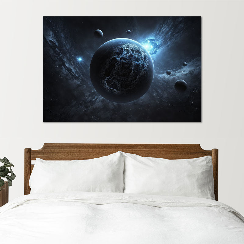 Décoration Murale avec une Planète pour la Chambre - TabloDéco.fr