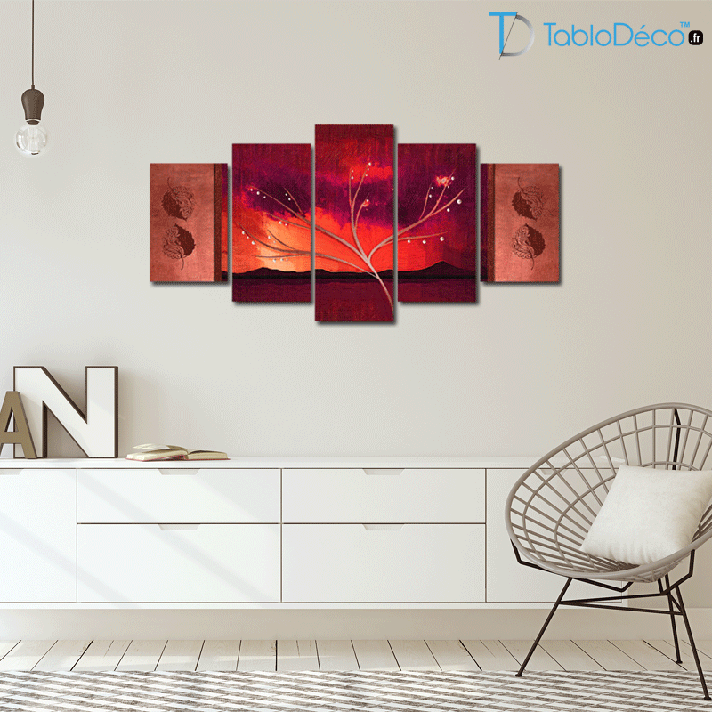 Guide des tailles du Tableau Arbre Moderne