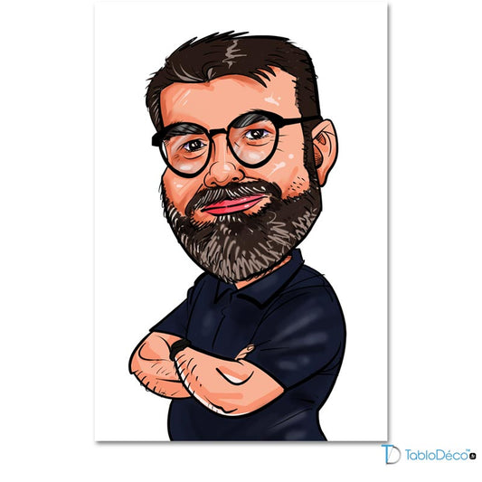 Portrait Caricature sur toile