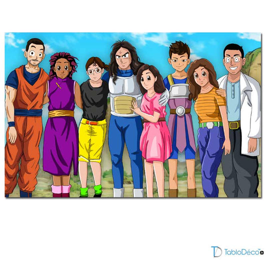 Acheter un Portrait Dragon Ball Z Personnalisé sur toile