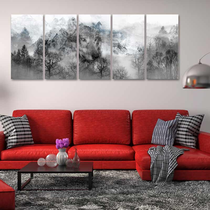 Tableau Prédateur dans la Montagne