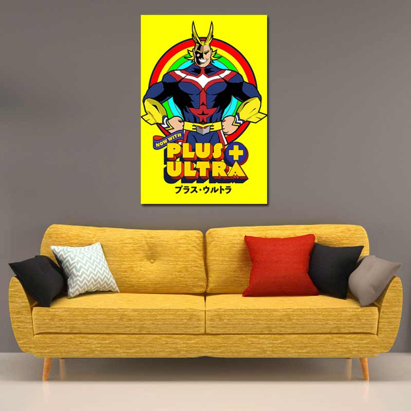Tableau sur toile de All Might Plus Ultra (My Hero Academia)