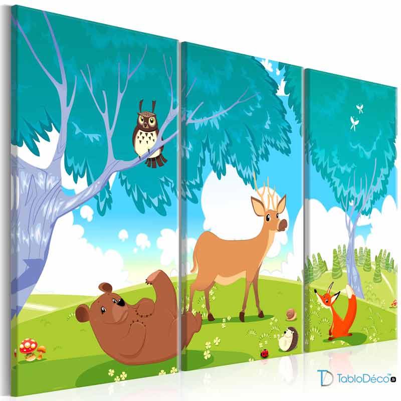 Acheter un Tableau déco Animaux pour Bébé - TabloDéco.fr
