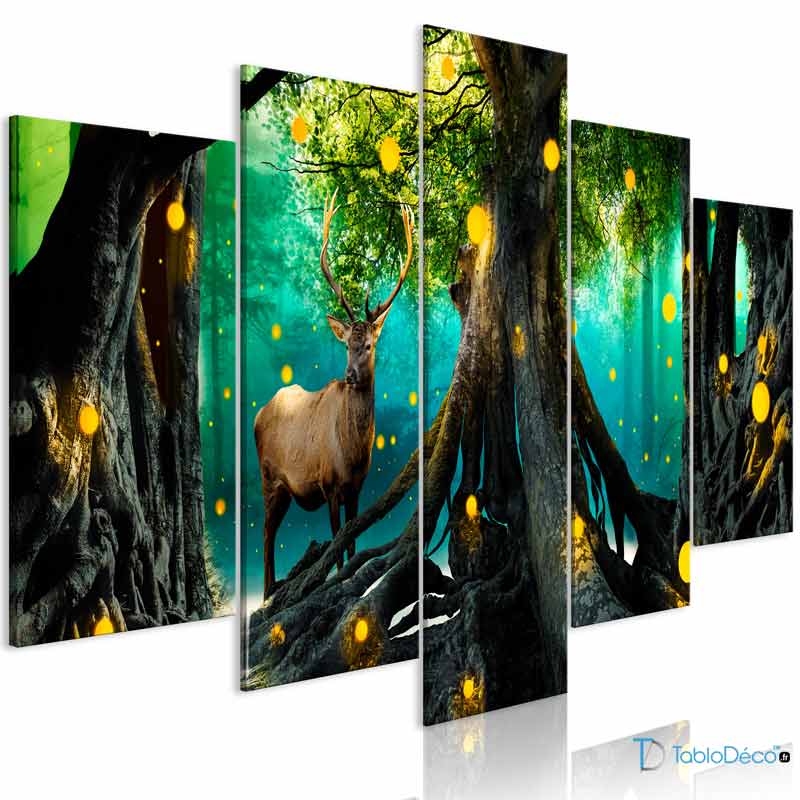 Tableau sur toile imprimée avec un Arbre