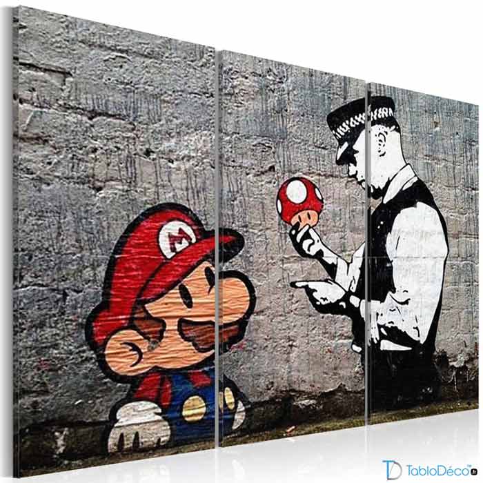 Tableau Banksy Mario Bros.