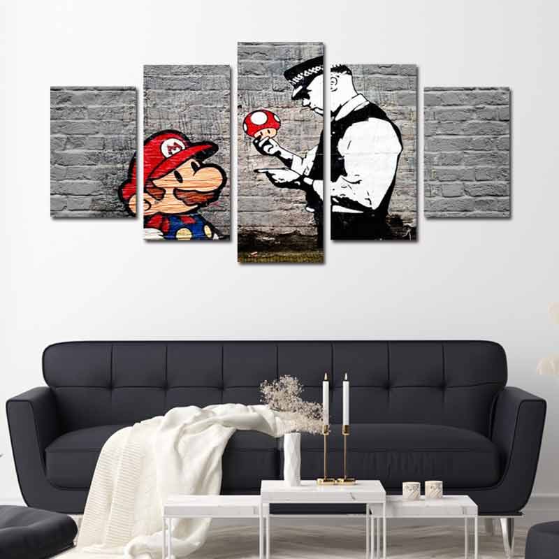 Tableau Banksy Mario Bros.