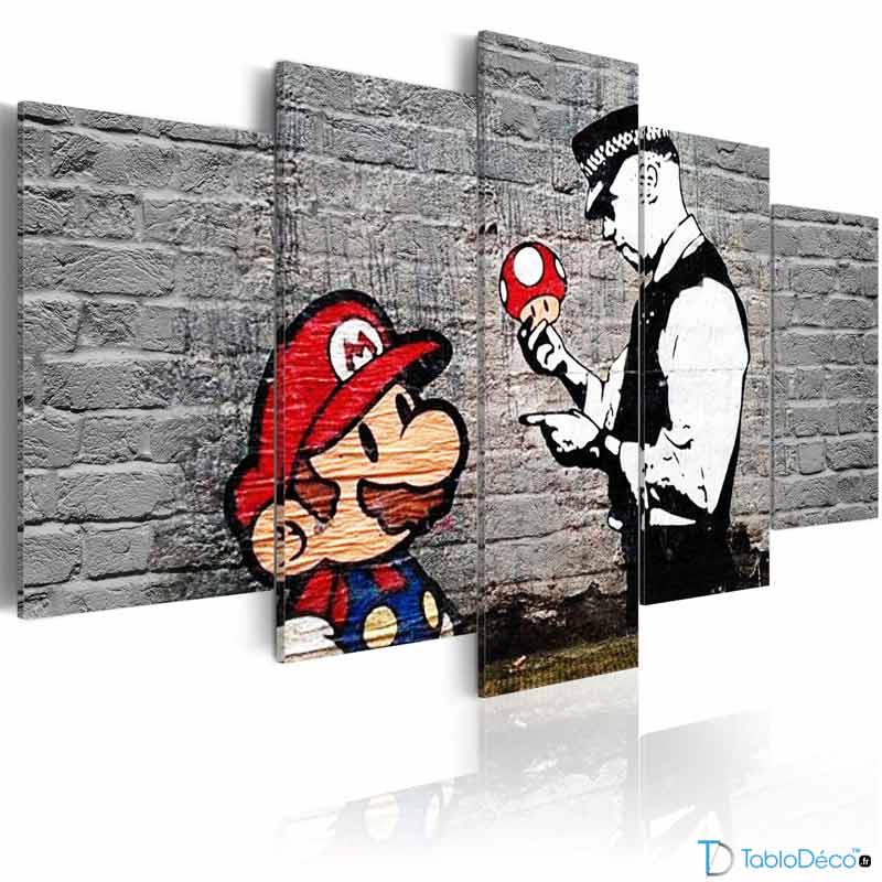 Tableau Banksy Mario Bros.
