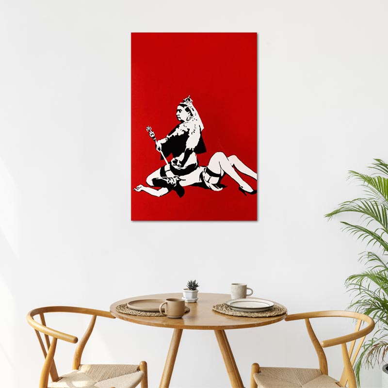 Tableau Banksy "Queen Victoria" - TabloDéco.fr