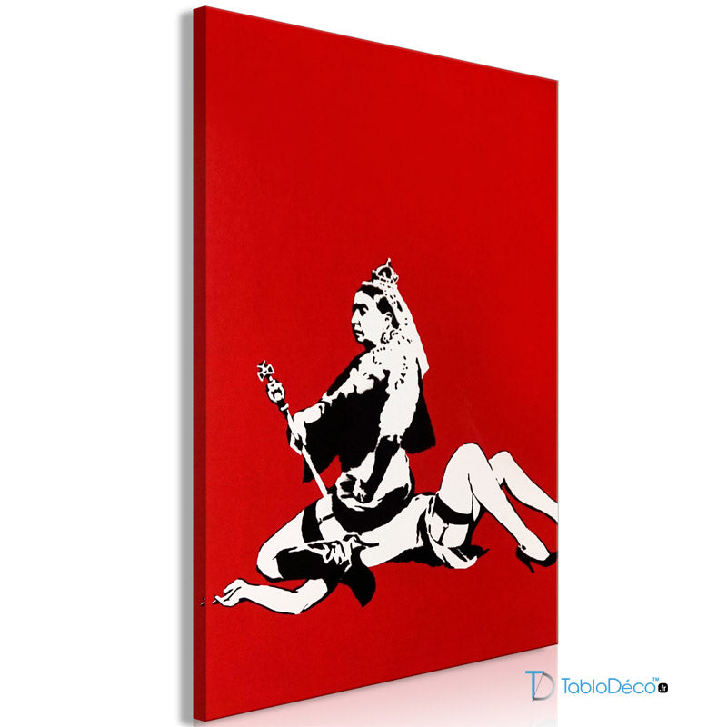 Acheter une reproduction sur toile "Queen Victoria" de Banksy - TabloDéco.fr