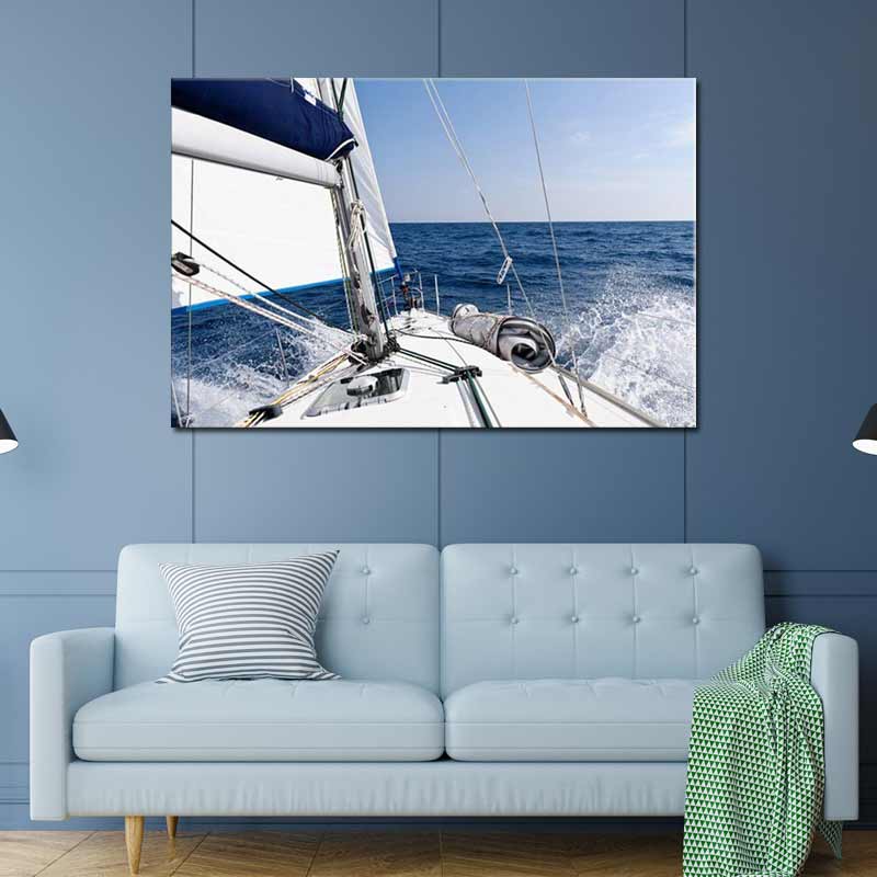 Tableau décoratif Bateau en Mer - TabloDéco.fr