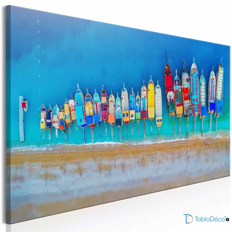 Tableau Bateaux Colorés