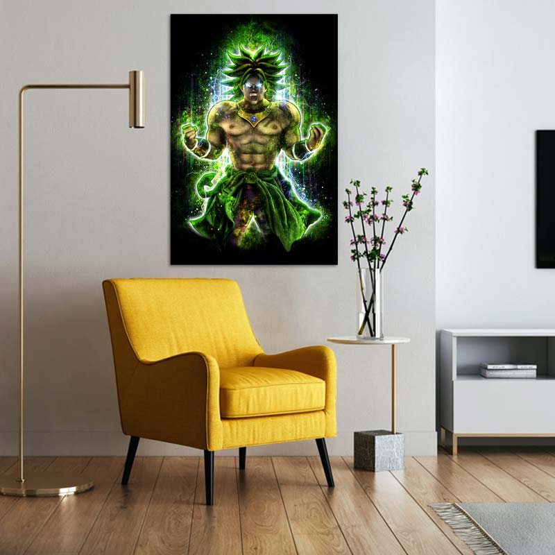 Tableau déco de Broly Super Saiyan Légendaire