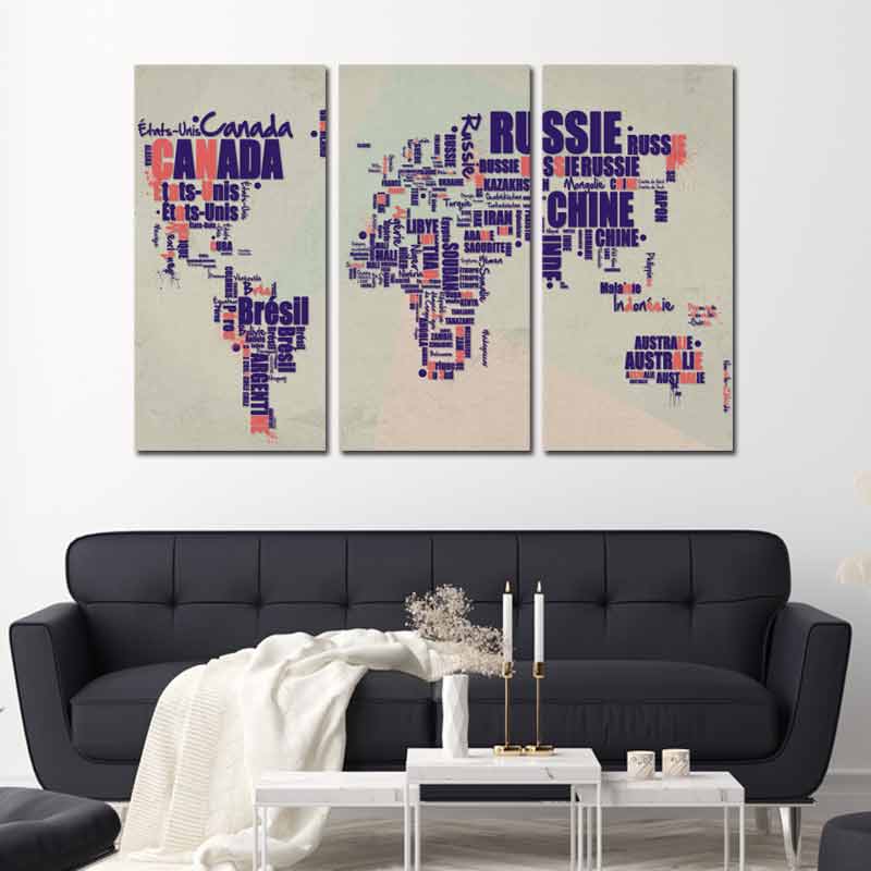 Tableau Carte du Monde Avec Pays