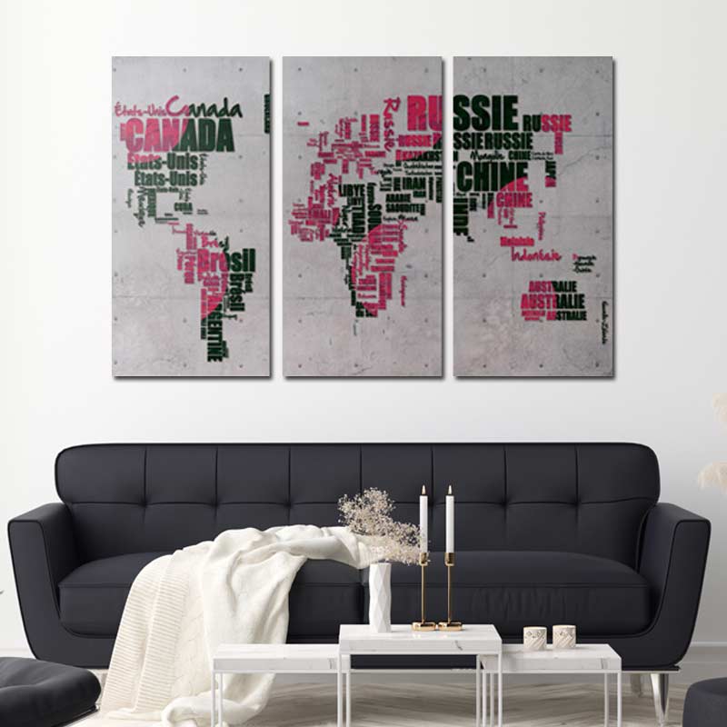 Tableau Carte du Monde Avec Pays