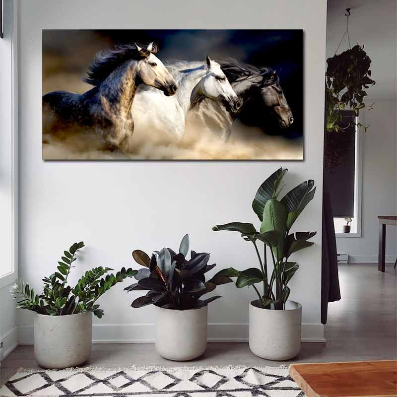 Tableau Décoratif Chevaux Sauvages
