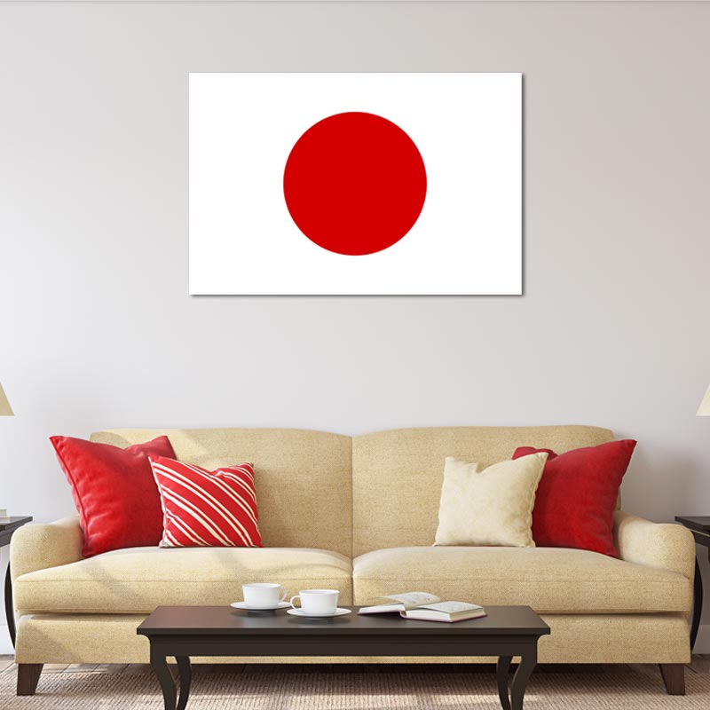 Drapeau du Japon sur toile imprimée - TabloDéco.fr