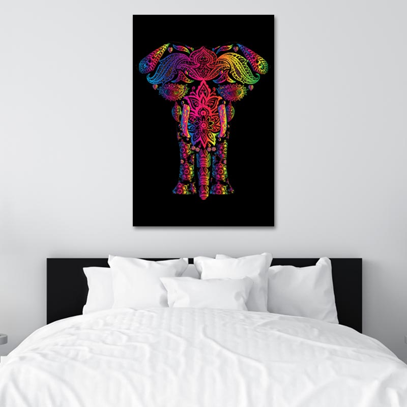 Tableau Éléphant Mandala