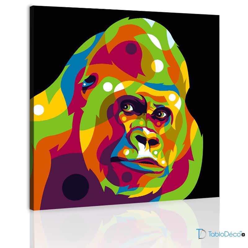 Acheter un Tableau Gorille Pop Art