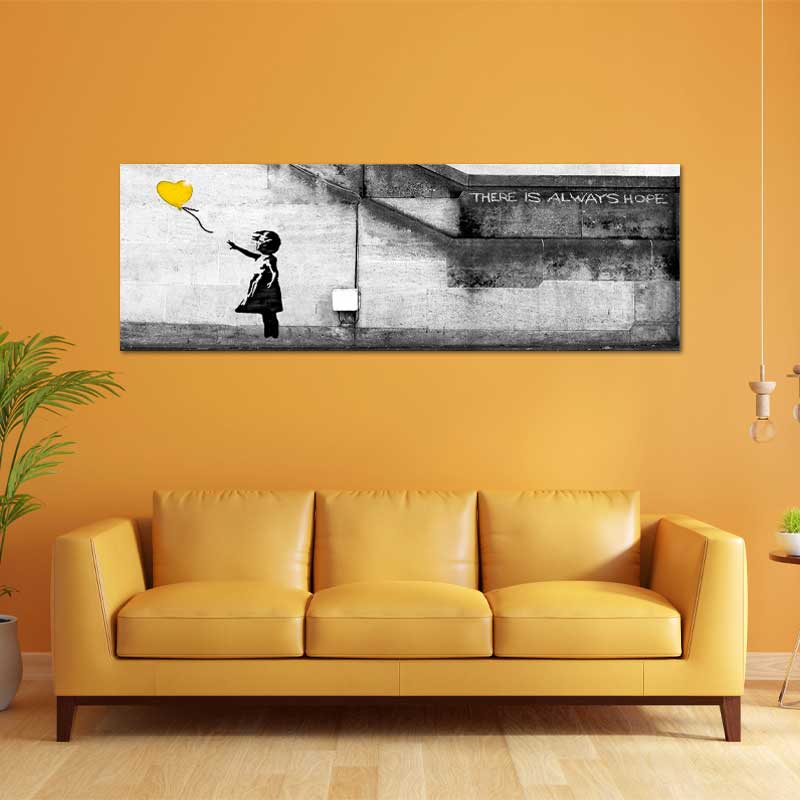 Tableau "Il y a toujours de l'espoir" Banksy