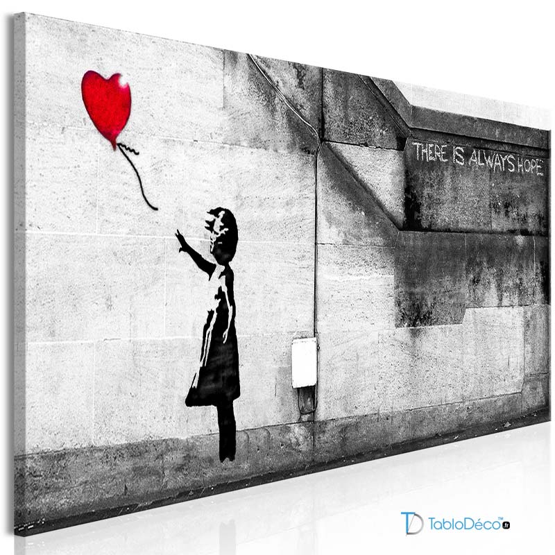 Acheter un Tableau "Il y a toujours de l'espoir" de Banksy - TabloDéco.fr