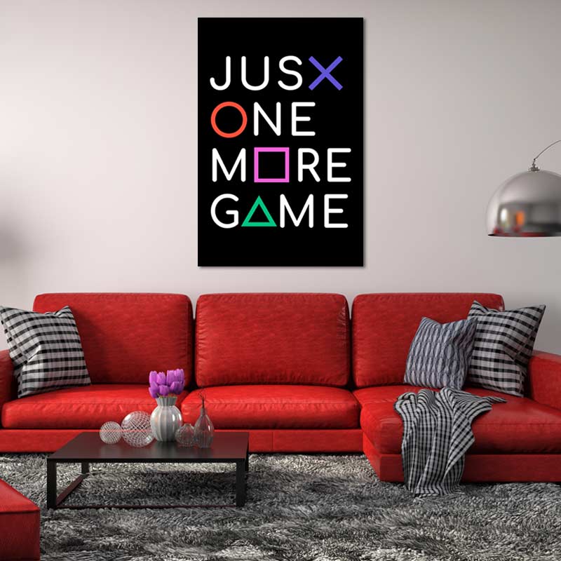 Tableau de décoration Just One More Game - TabloDéco.fr