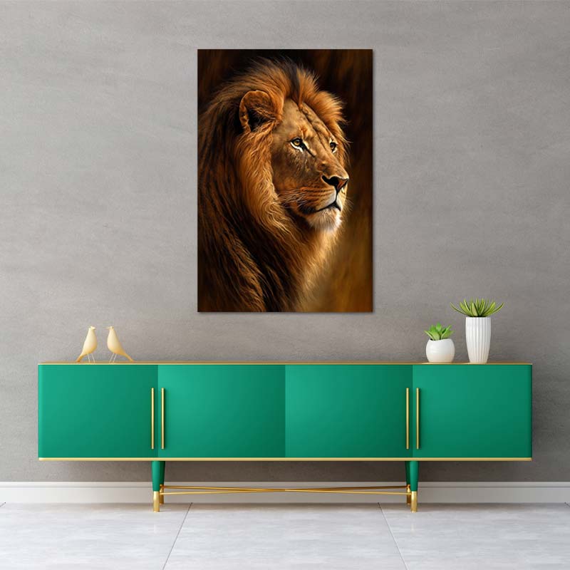 Tableau Lion Africain - TabloDéco.fr