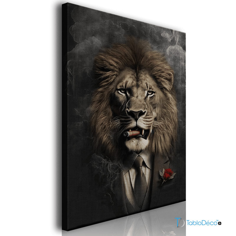 Acheter un Tableau avec Lion Fumeur - TabloDéco.fr