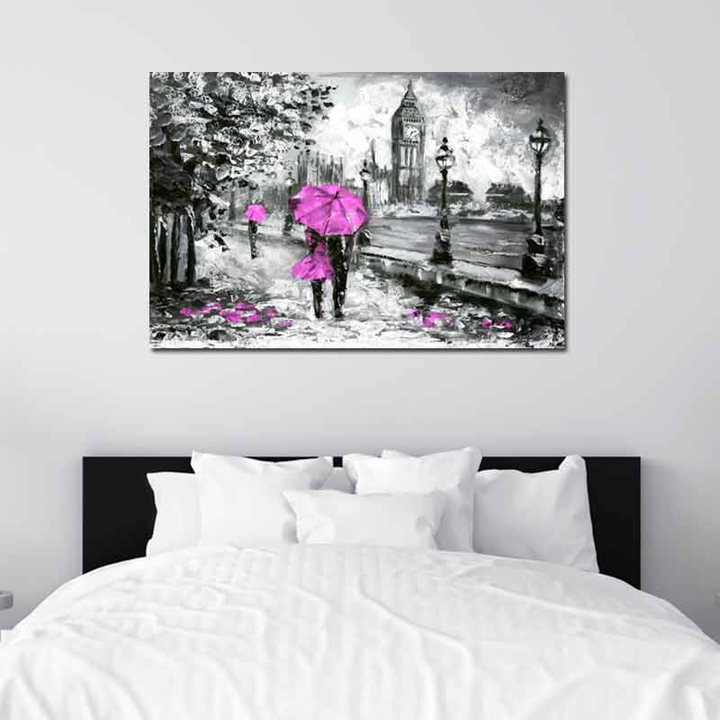 Tableau imprimé sur toile London Rose