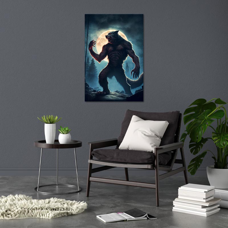 Tableau Loup Garou - TabloDéco.fr