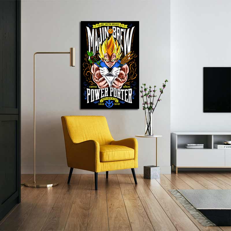 Tableau sur toile imprimée de Majin Vegeta