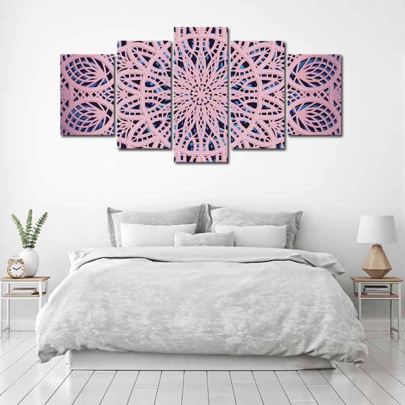 Tableau Mandala Rose