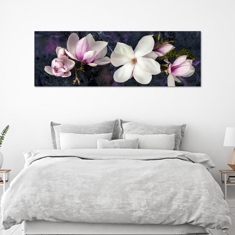 Tableau Panoramique Fleurs - TabloDéco.fr