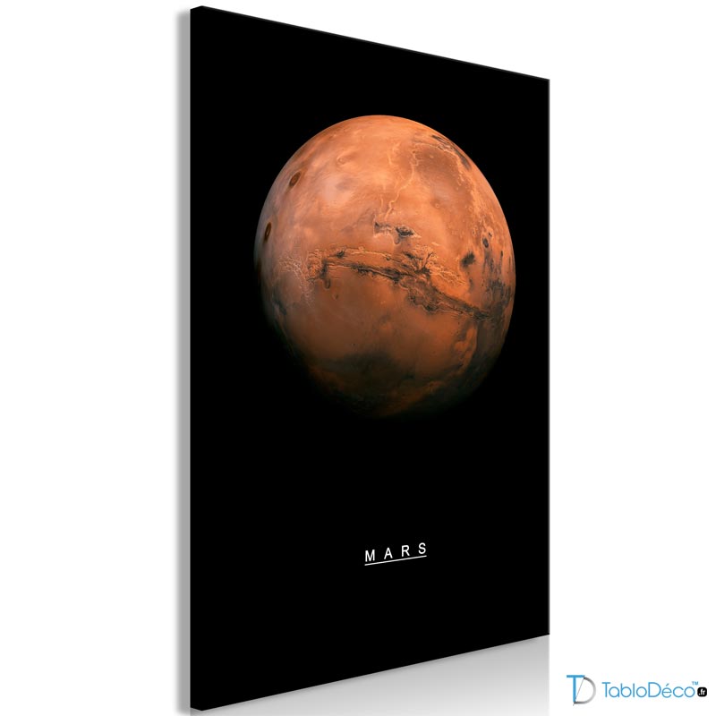 Acheter un Tableau Décoratif de la Planète Mars - TabloDéco.fr
