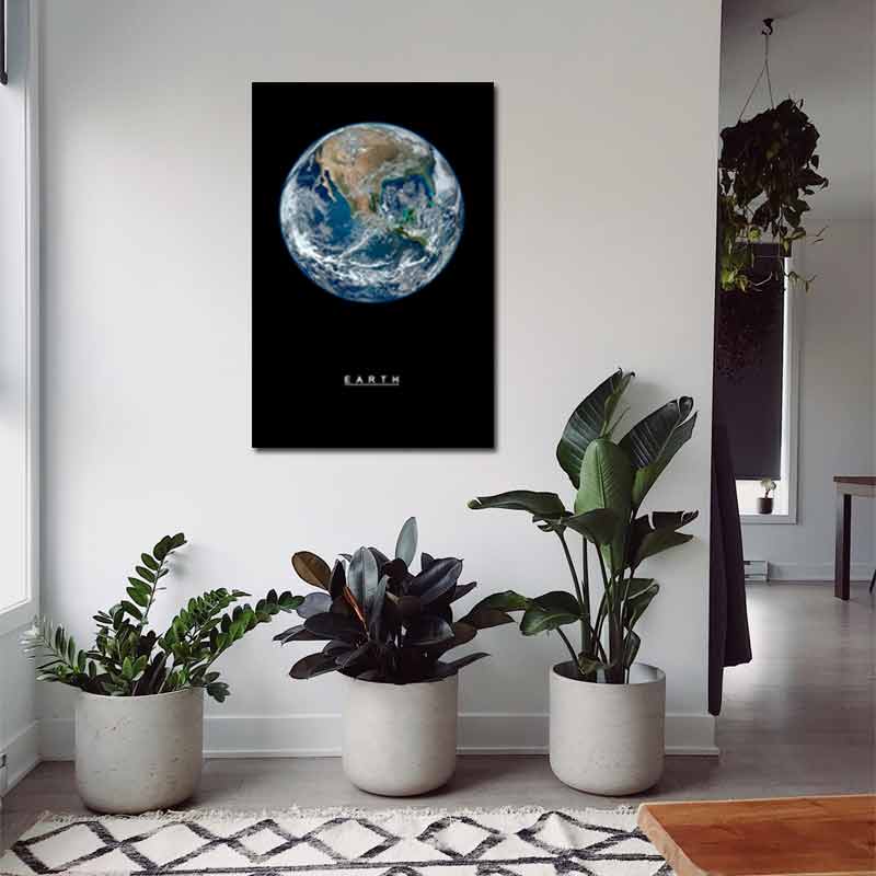 Tableau Décoratif de la Planète Bleue - TabloDéco.fr