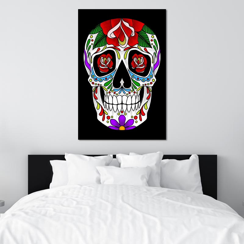 Tableau de décoration avec Tête de Mort Mexicaine - TabloDéco.fr