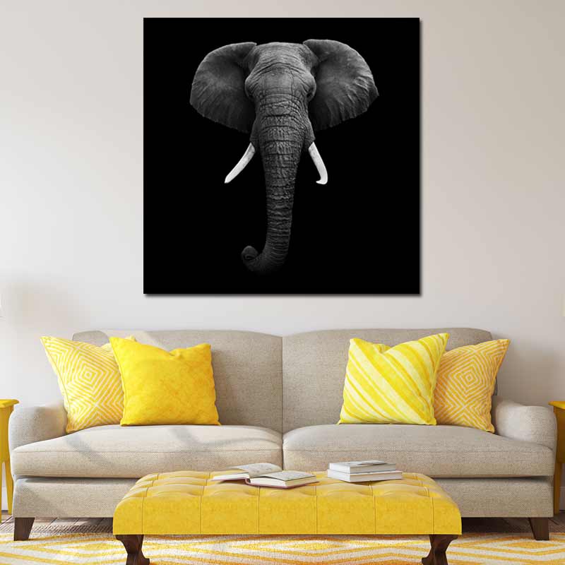 Tableau Tête Éléphant
