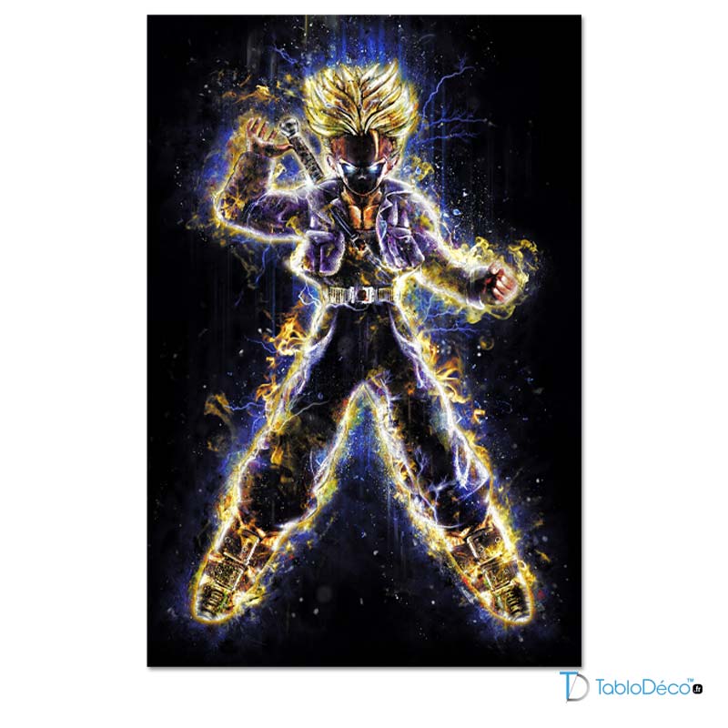 Tableau Trunks du futur en Super Saiyan - Dragon Ball Z