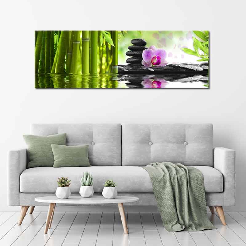 Tableau Zen Bambou Galets