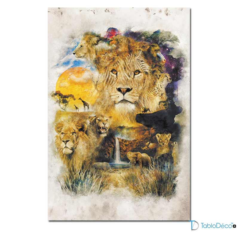 Toile Animaux Savane