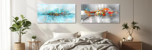 Comment décorer une chambre avec un tableau abstrait 