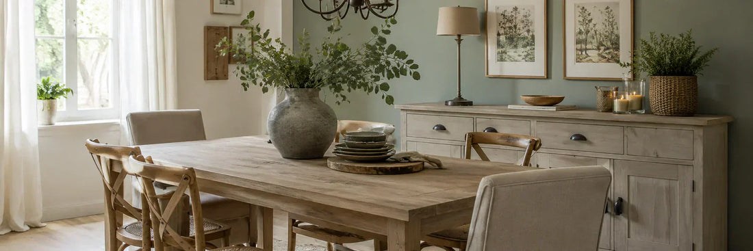 Salle à Manger Campagne Chic, un espace chaleureux et élégant