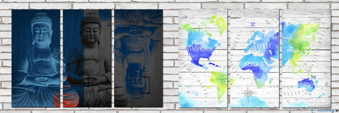 Idées décoration tableau en 3 parties