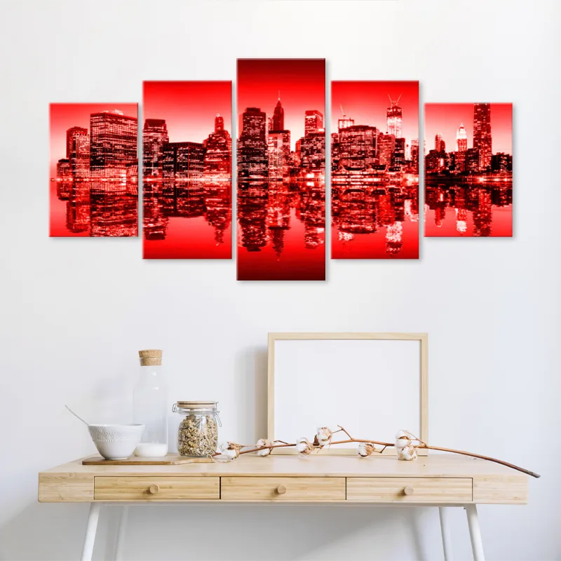 Tableau Rouge : achat de toiles décoratives rouges 🟥