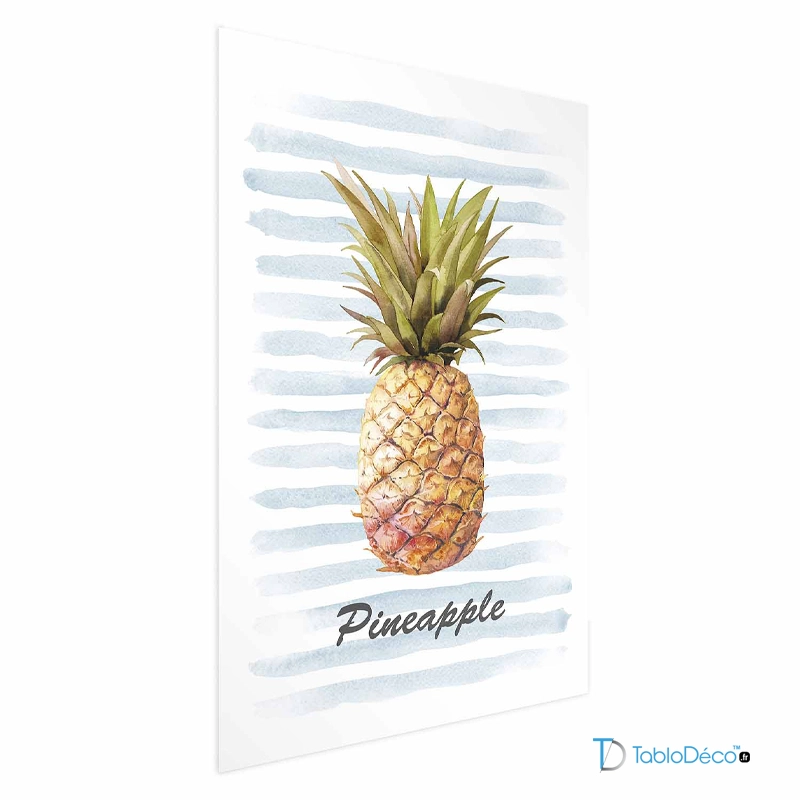 Affiche Ananas Exotique