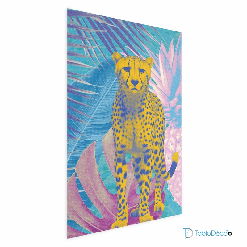 Affiche murale Guépard Couleurs Exotiques