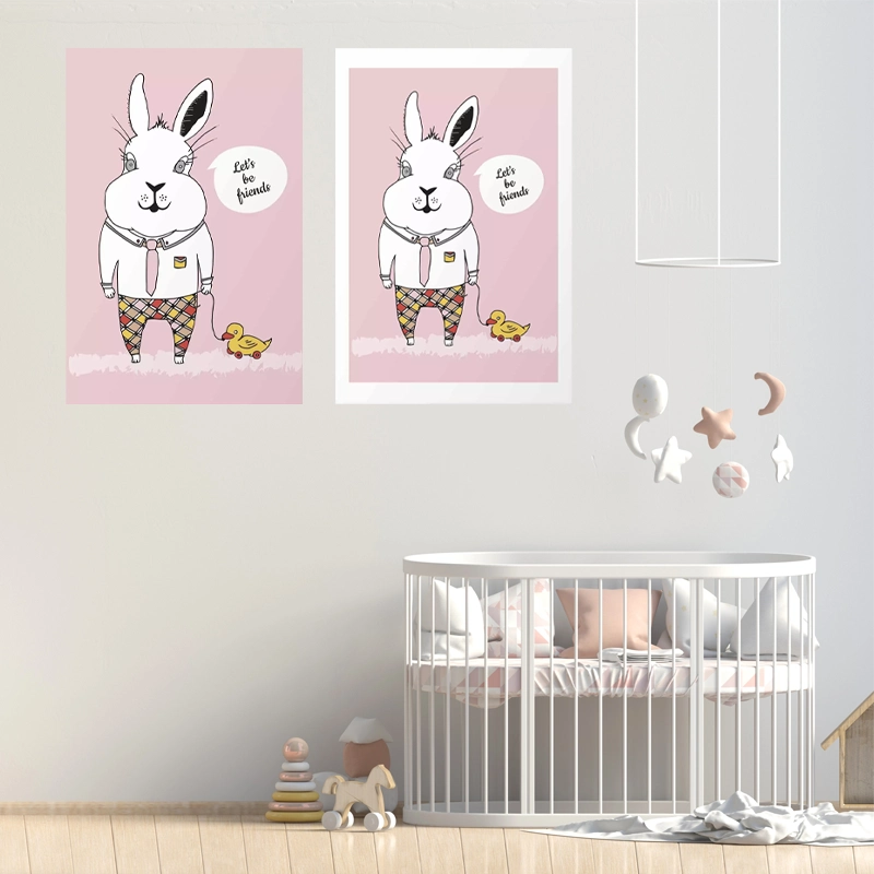 Poster Lapin Amical